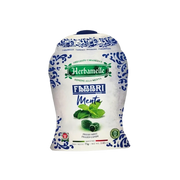 Bonbon à la menthe Herbamelle de Fabbri, paquet de 75g, friandise rafraîchissante italienne.