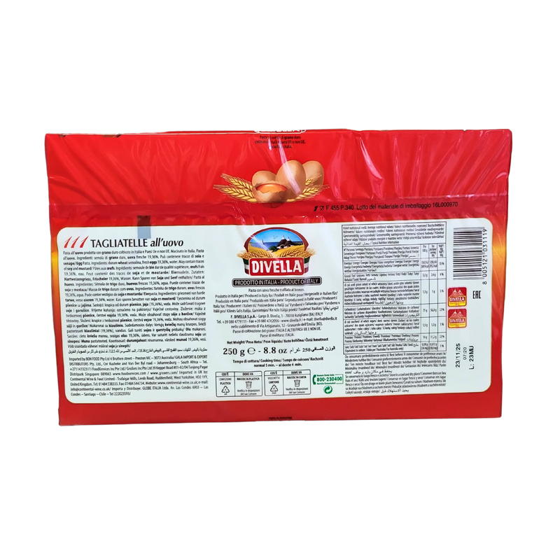 Tagliatelle Pasta Met Eieren Divella 250g