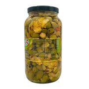 Valeurs nutritionnelles et ingrédients de l’Apéritif Fantasia Antica Valle d’Ofanto – olives, artichauts, poivrons en bocal 2,9kg