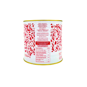 Boîte de cerises Amarena Toschi au sirop, design coloré, informations nutritionnelles au dos, format familial de 2,7 kg.