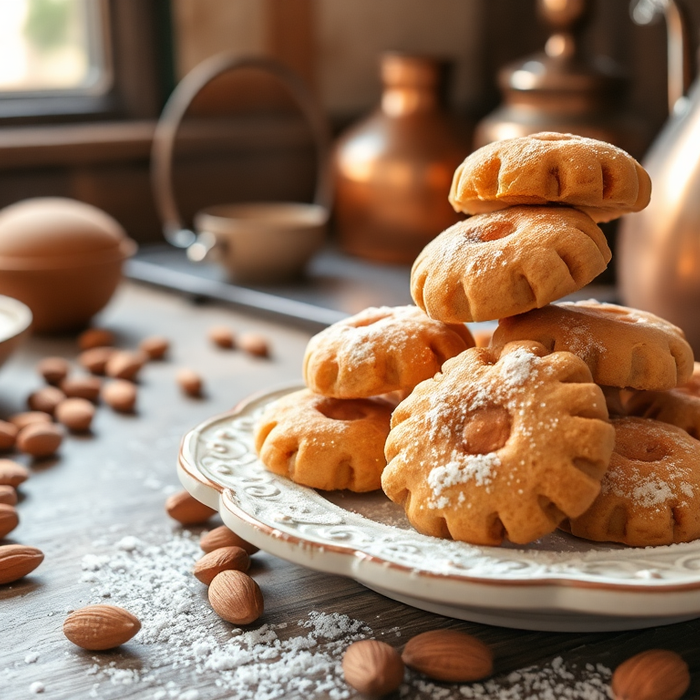 Amaretti italiens traditionnels — biscuits moelleux aux amandes faits maison, spécialité artisanale d’Italie, à découvrir sur EasyGusto.fr