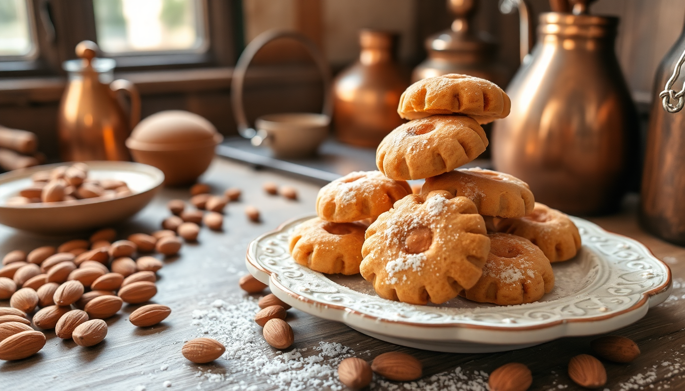 Amaretti italiens traditionnels — biscuits moelleux aux amandes faits maison, spécialité artisanale d’Italie, à découvrir sur EasyGusto.fr