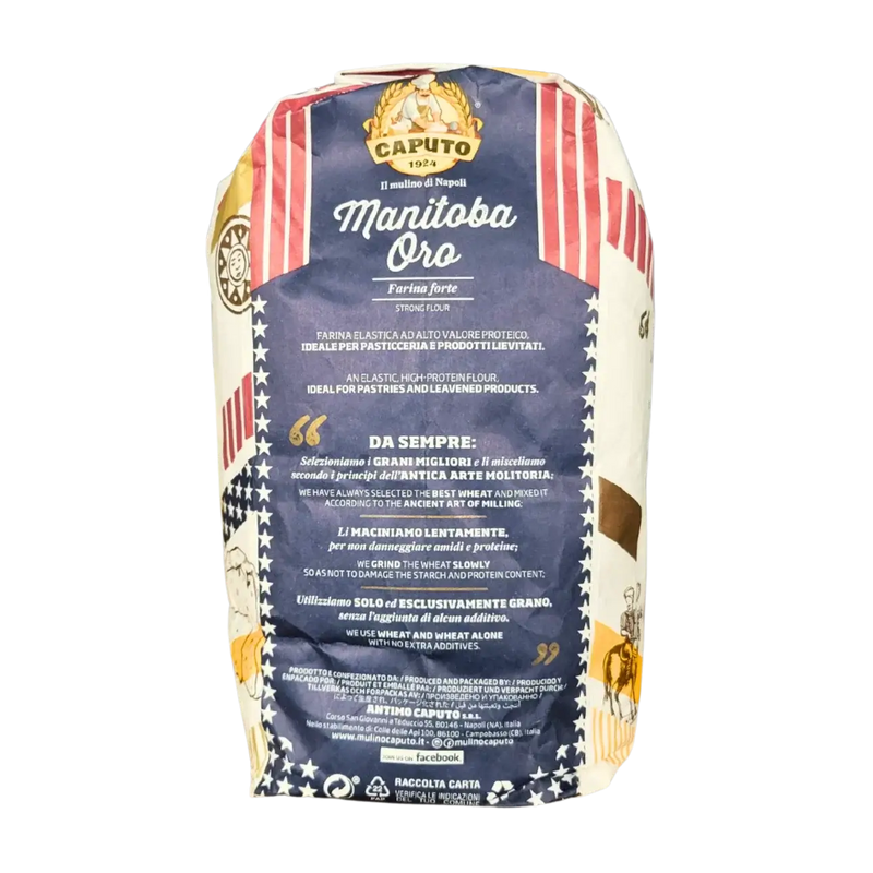 Farine Italienne de Blé Tendre Type "0" Manitoba Oro Caputo 5 kg