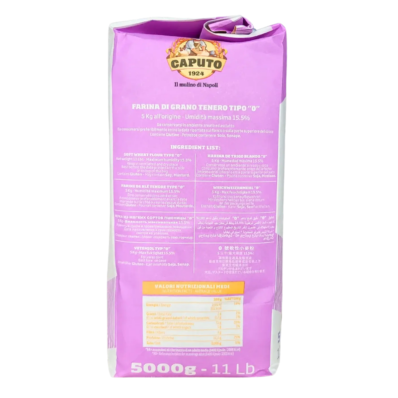 Italiaans Zacht Tarwemeel Type “0” Nuvola Caputo 5kg