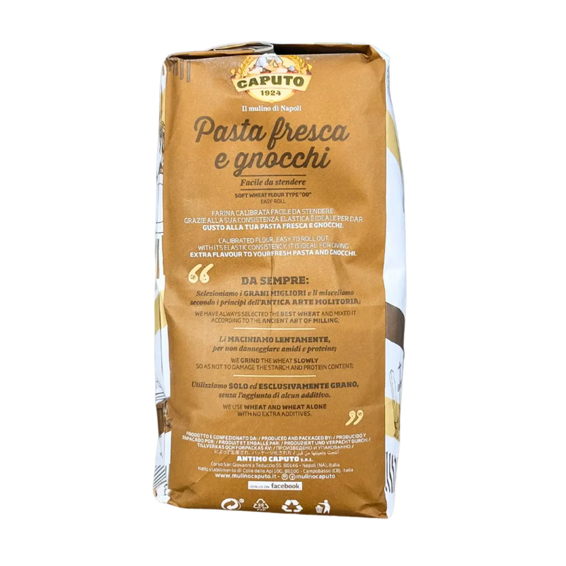 Italiaans Zacht Tarwemeel Type “00” Pasta Fresca e Gnocchi Caputo 5kg