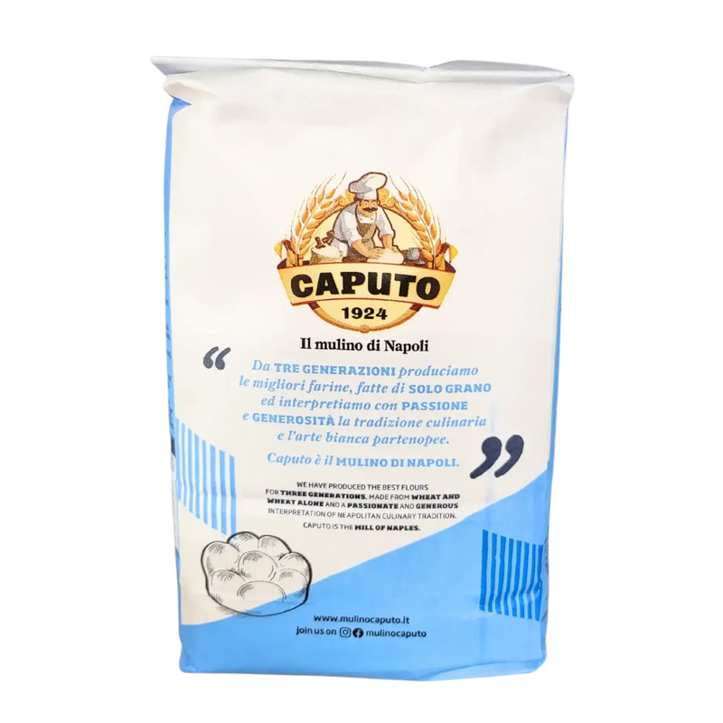 Italiaans Zacht Tarwemeel Type “00” Klassiek Universeel Doppio Zero Caputo 1kg