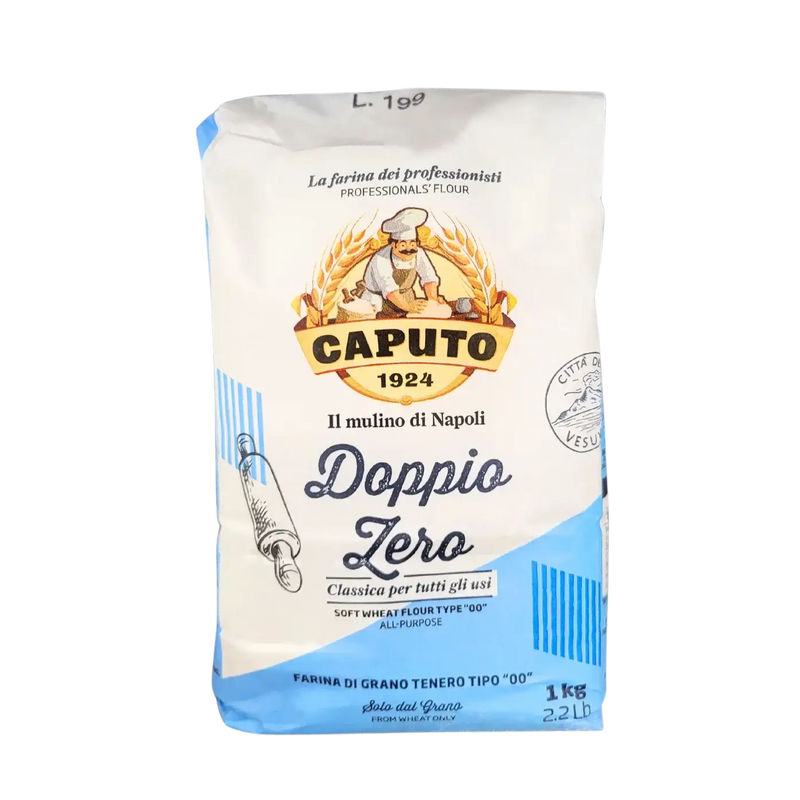 Italiaans Zacht Tarwemeel Type “00” Klassiek Universeel Doppio Zero Caputo 1kg
