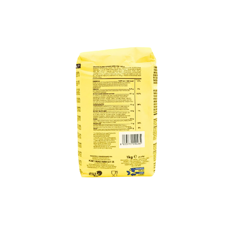 Valeurs nutritionnelles et informations de composition de la farine Tipo 00 pour pâtes fraîches Molino Dalla Giovanna 1 kg