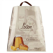 Pandoro Classico Loison 1kg - beige handgemaakt Italiaans verpakt, met de beroemde traditionele pandoro.