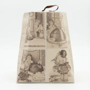 Pandoro Classico Loison 1kg uit de verpakking, gouden cake in de vorm van een ster met typische zachte textuur.