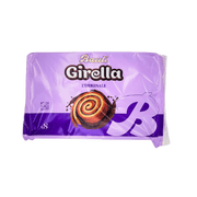 Face avant du paquet de Girella Originale x8 280g de Bauli, présentant l'emballage violet distinctif.