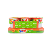 Pack de 6 gobelets Estathé Zero Pêche Ferrero de 200 ml, avec emballage frontal.