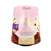 Vue arrière mettant en évidence les ingrédients et informations nutritionnelles