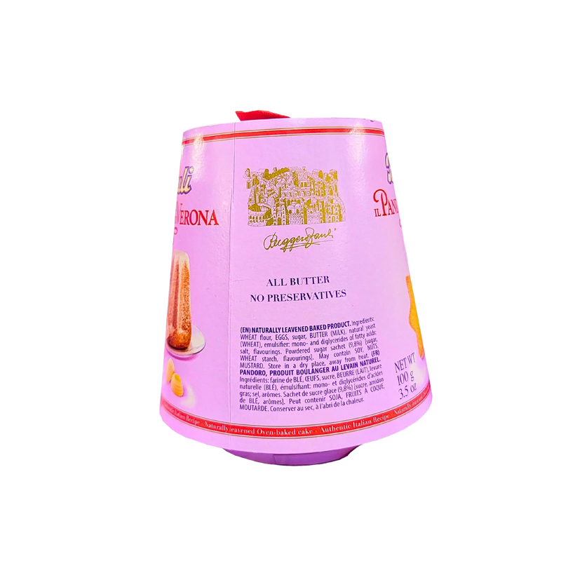 Informatie en ingrediënten van de Pandoro di Verona Bauli 100g - Italiaanse botercake