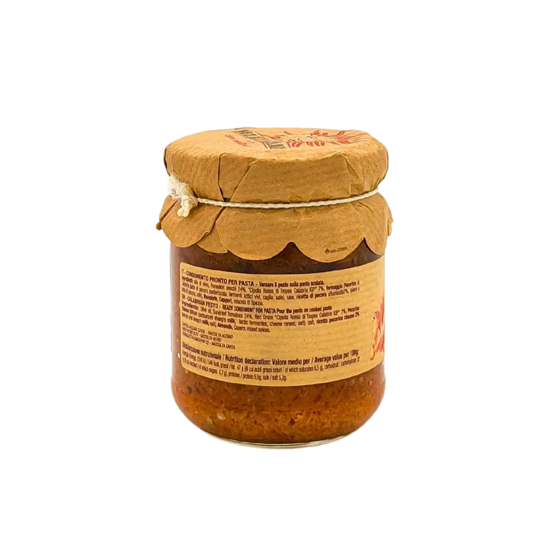 Rode Pesto Calabrese Saus Delizie di Calabria 180g