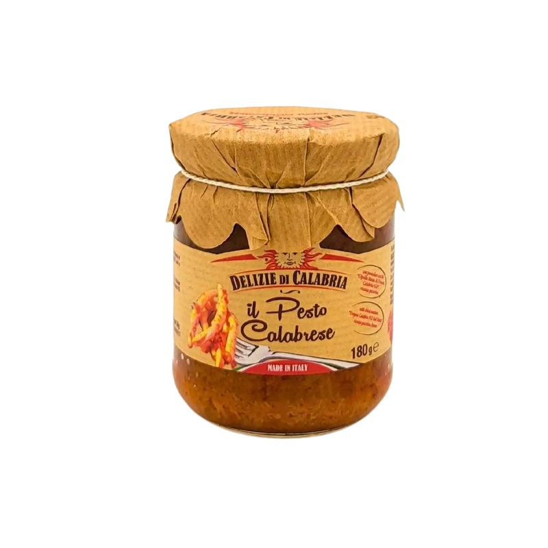 Rode Pesto Calabrese Saus Delizie di Calabria 180g