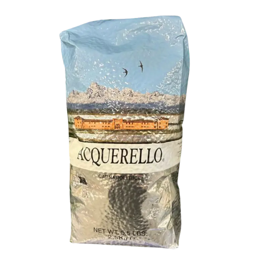 Riz risotto Carnaroli Acquerello 2,5 kg - Riz de haute qualité pour un risotto crémeux et savoureux, cultivé et emballé en Italie.