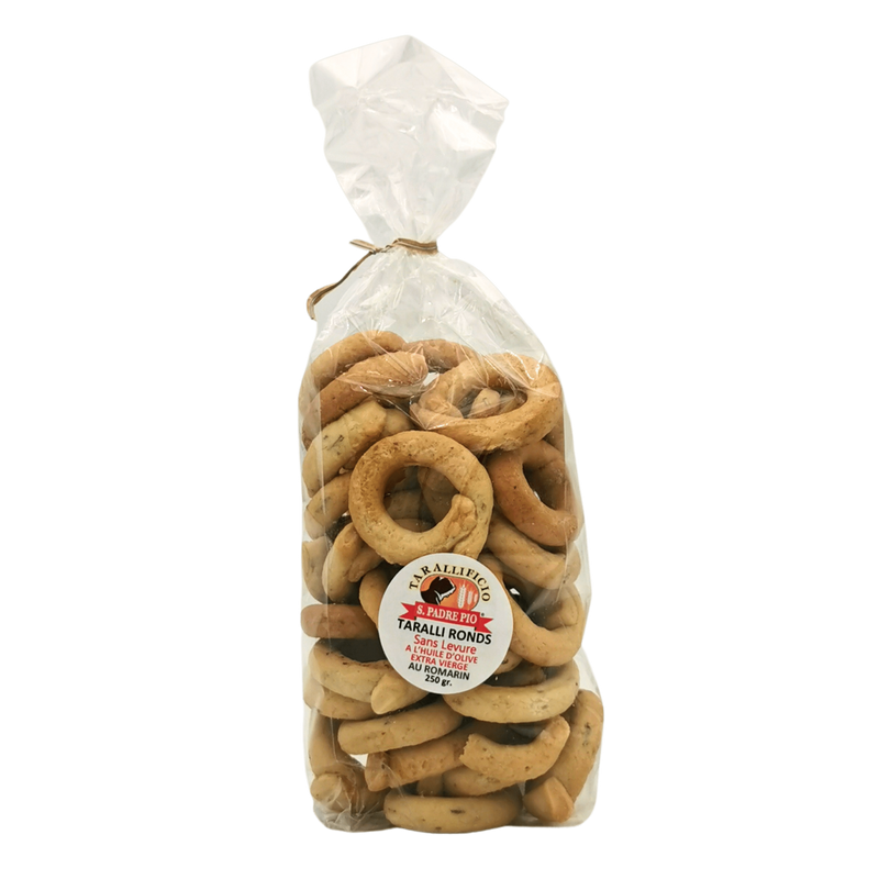 Taralli Cracker Rondes Zonder Gist San Padre Pio 250g