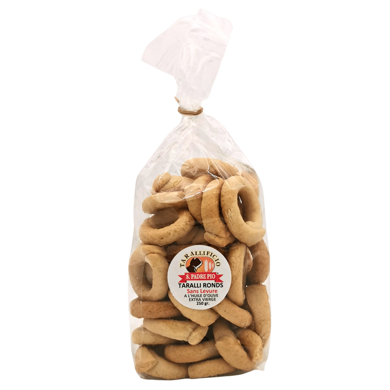 Taralli Cracker Rondes Zonder Gist San Padre Pio 250g