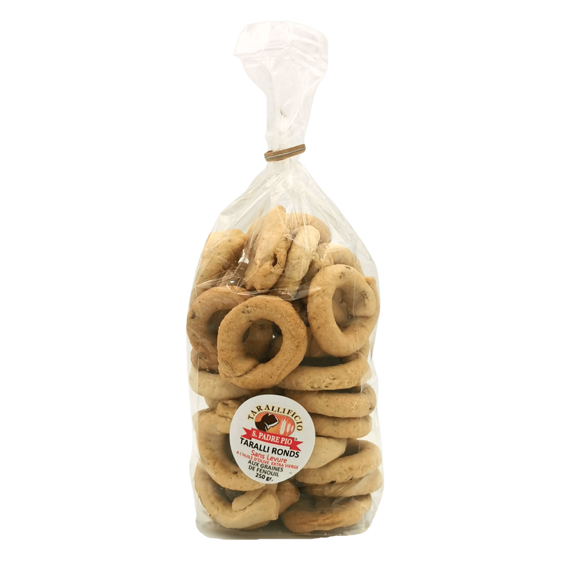 Taralli Cracker Rondes Zonder Gist San Padre Pio 250g